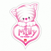 Milly the Pinkest Cat Logo Logos