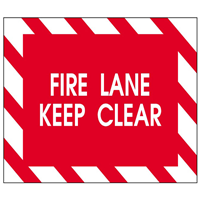 FIRE LANE KEEP CLEAR Logo Logos