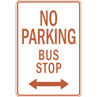 NO PARKING BUS STOP Logo Logos