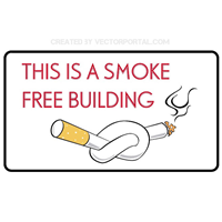 SMOKE FREE BUILDING SIGN Logo Logos