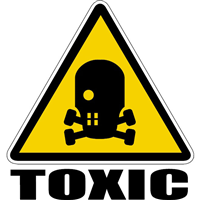 TOXIC WASTE SIGN Logo PNG Logos