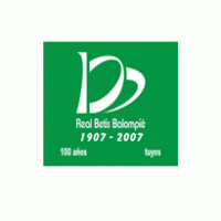 Betis 100 Aniversario - Verde fondo Logo Logos
