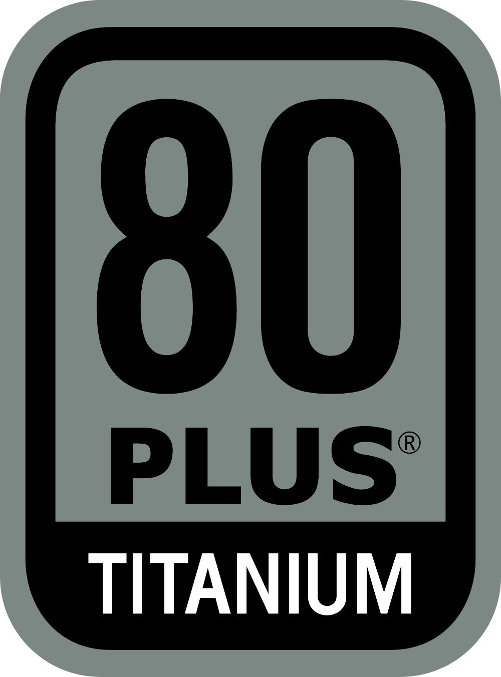 Power Supply 80 PLUS Titanium Certification Logo Logos