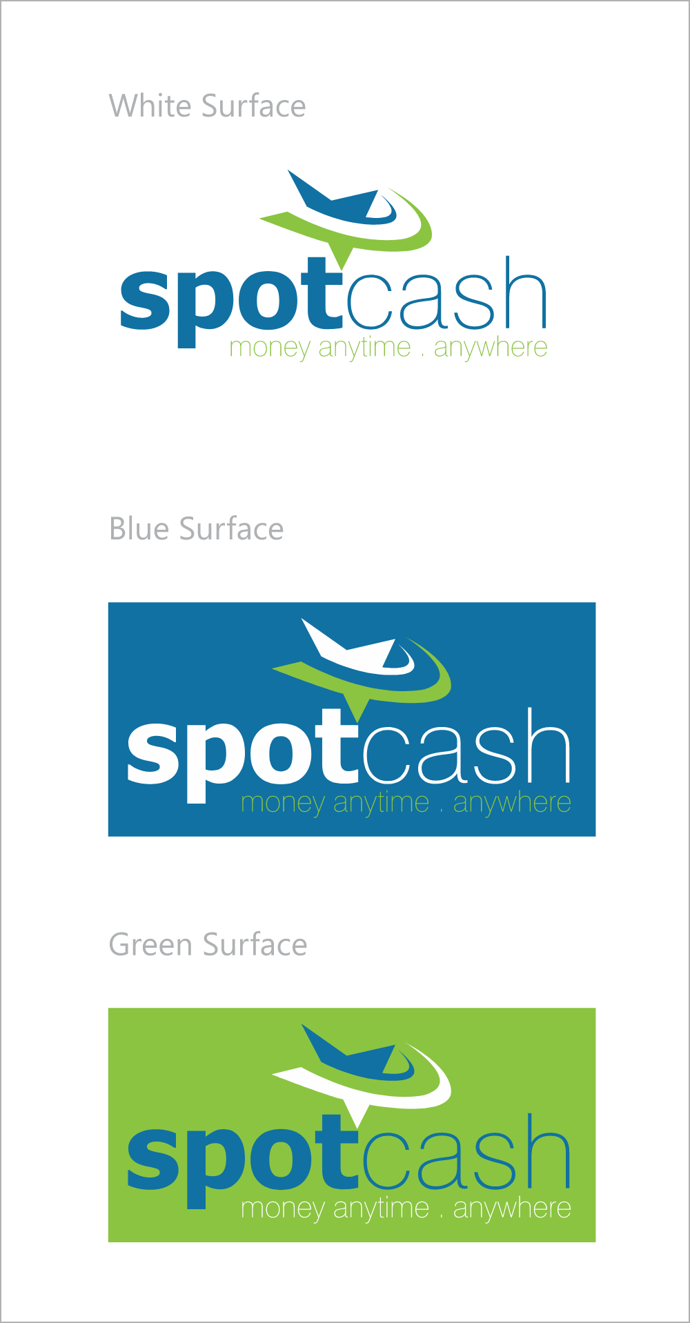 SpotCash Mobile Banking Logo Logos