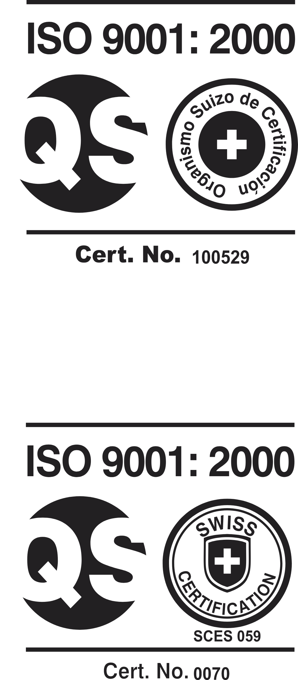 ISO 9001 SWISS Logo Logos